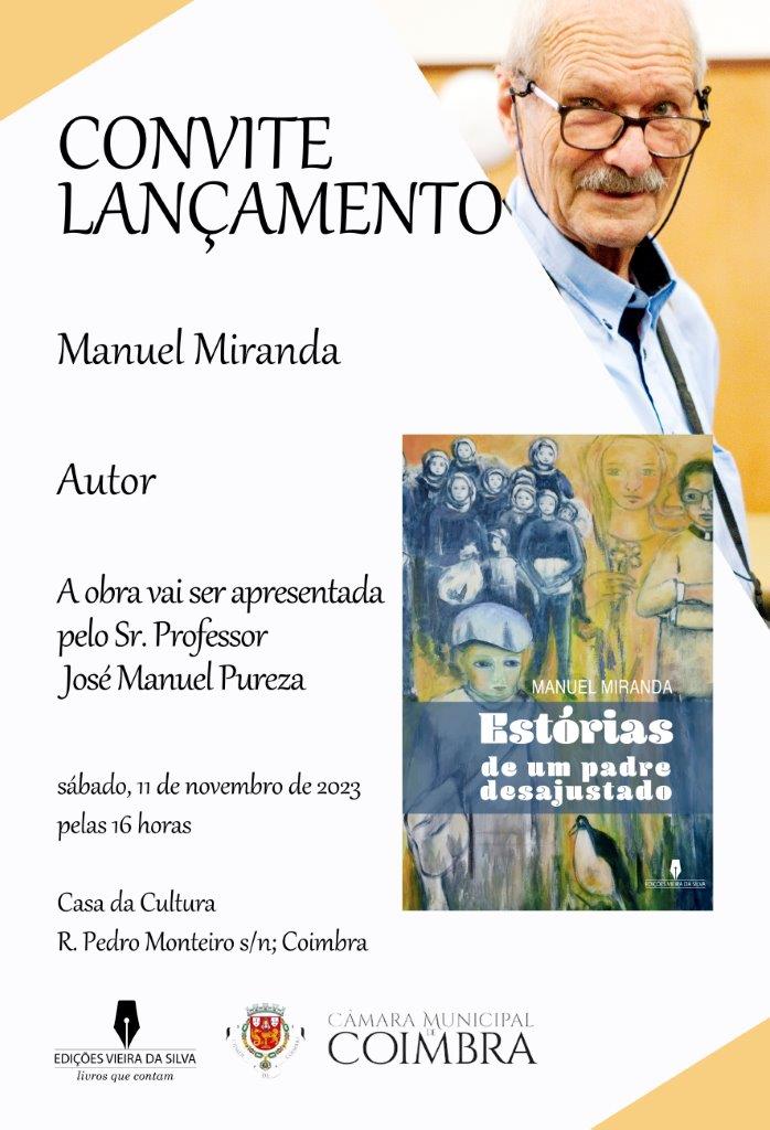 Manuel Miranda, colaborador do JSM, vai lançar mais um livro.