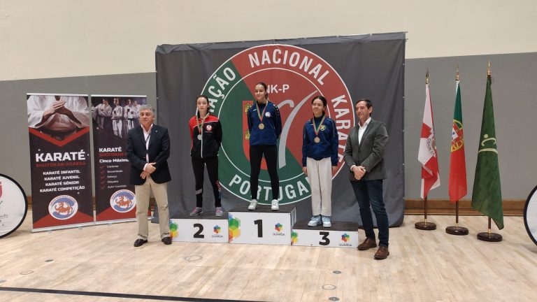 Campeonato Regional Federativo Centro-Norte de Karaté. Cândida Cardoso do CK Seia com 2 títulos de Vice-campeã regional