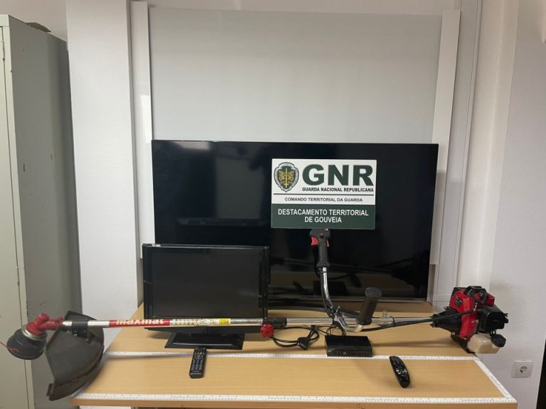 Gouveia. Dois arguidos por furto e recuperação de material furtado