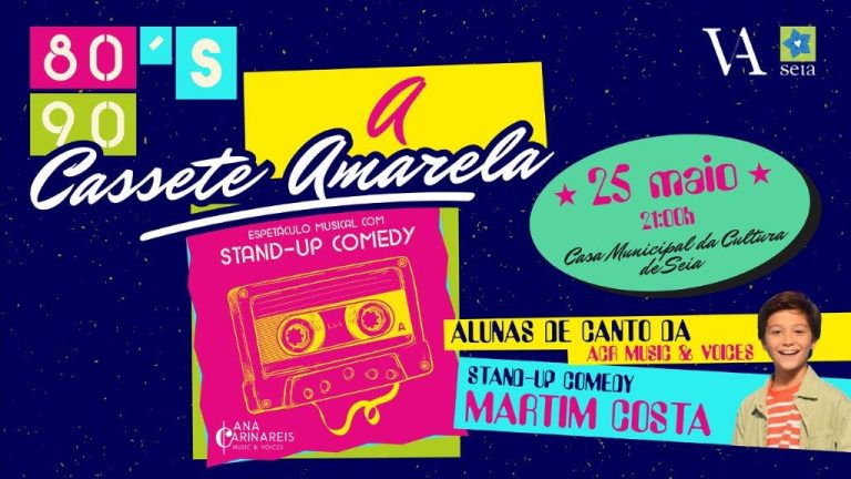 ACR MUSIC & VOICES apresenta “A Cassete Amarela”, na Casa Municipal da Cultura de Seia
