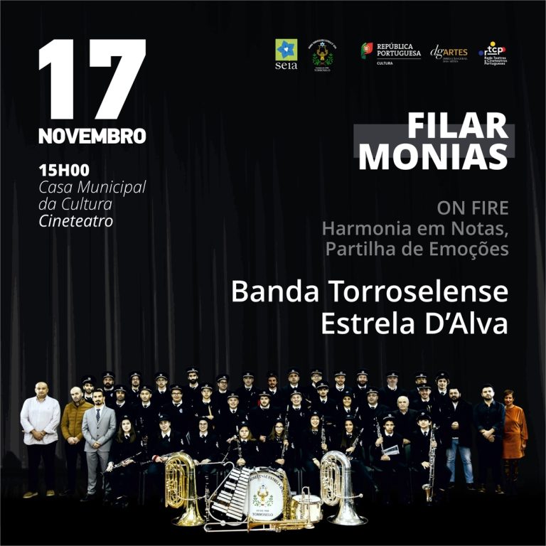 Dia 17 | domingo | 15h00 – FILARMONIAS – Banda Torroselense Estrela d’Alva sobe ao palco