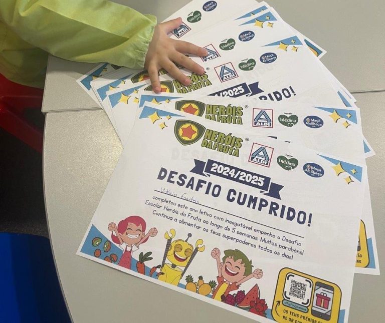 Crianças do distrito da Guarda mais saudáveis. “Heróis da Fruta” aumentam consumo diário de frutas e hortícolas em 40% nas escolas