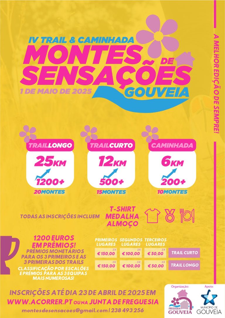 Trail e Caminhada “Montes de Sensações” em Gouveia