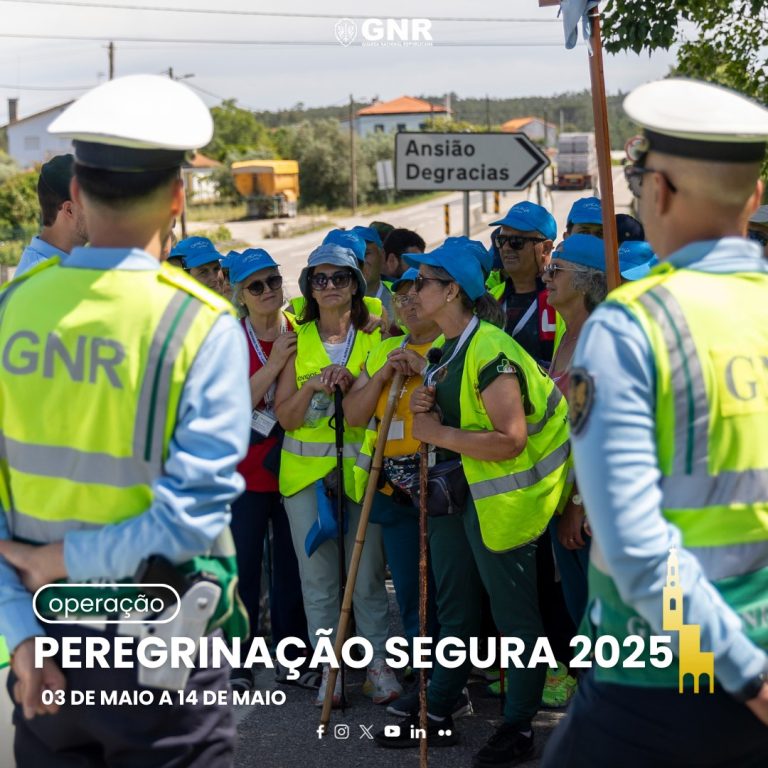Operação “Peregrinação Segura 2025” – GNR aconselha os peregrinos a adotarem comportamentos preventivos durante o percurso