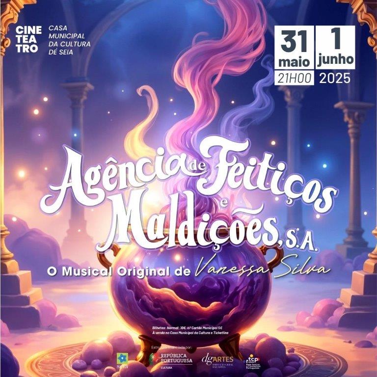 “Agência de Feitiços e Maldições, S.A. – O Musical Original de Vanessa Silva” com estreia em Seia
