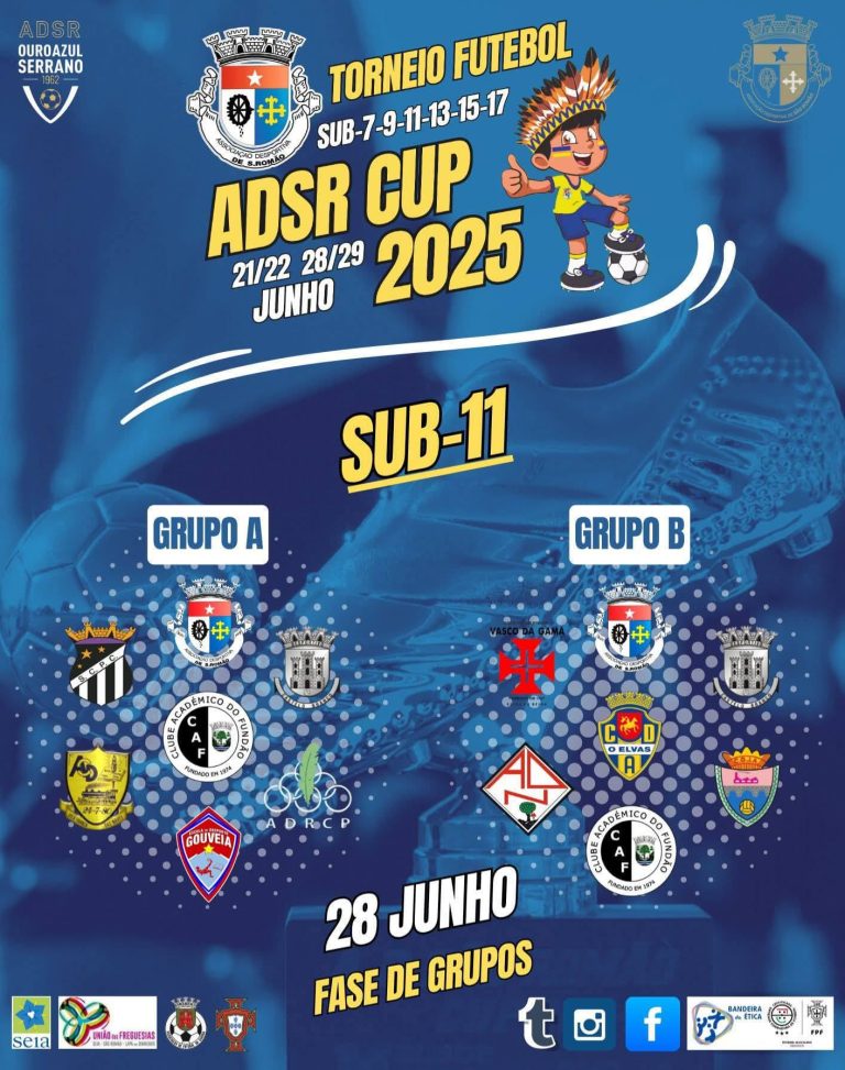 Associação Desportiva de São Romão promove 3ª edição do Torneio de Futebol de Formação ADSR CUP 2025 arranca hoje