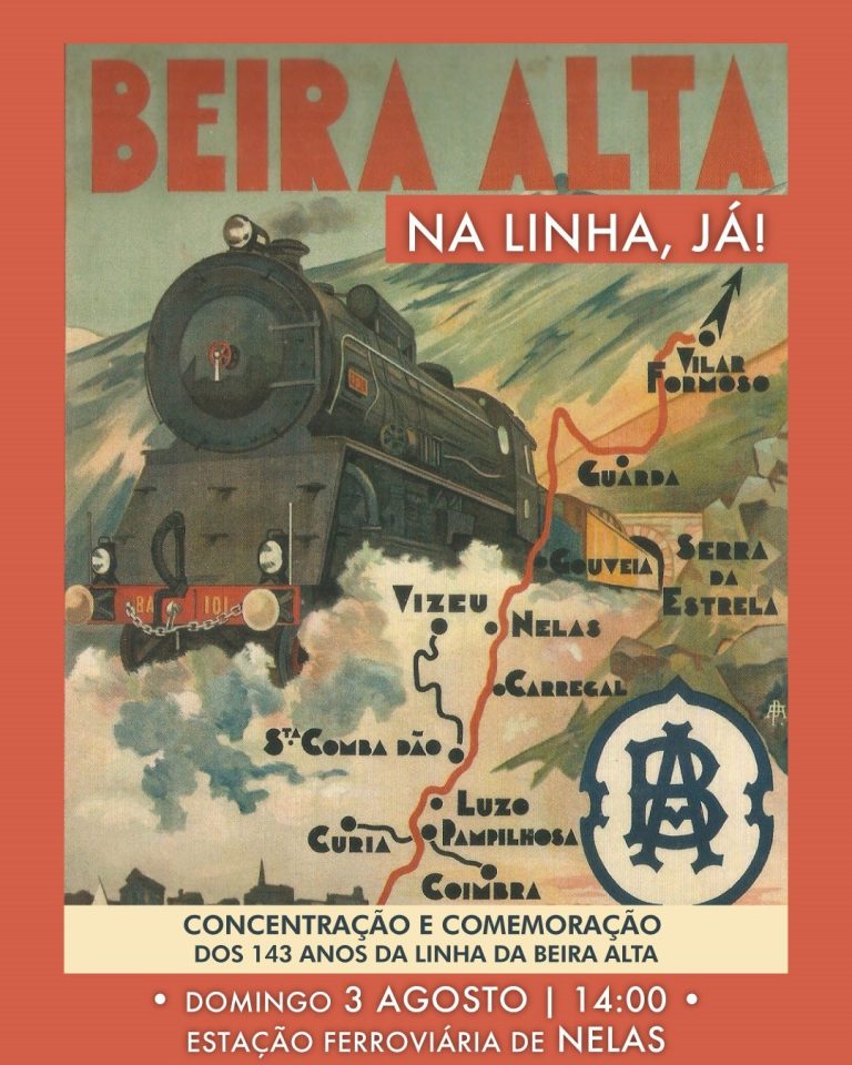 Movimento Cívico pela Linha da Beira Alta promove Concentração e Manifesto dia 3 de agosto em Nelas