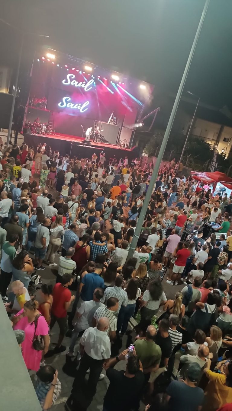 Grande concerto, ontem à noite, em São Romão com Saúl