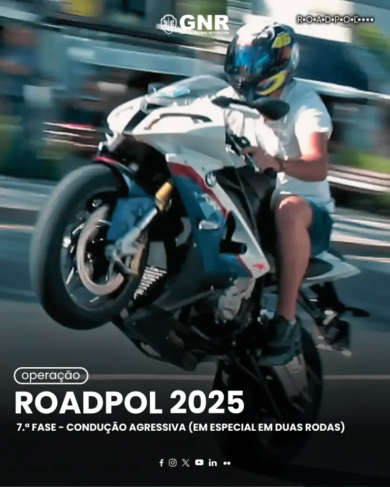 GNR realiza Operação “RoadPol – Safety Days” em todo o território nacional