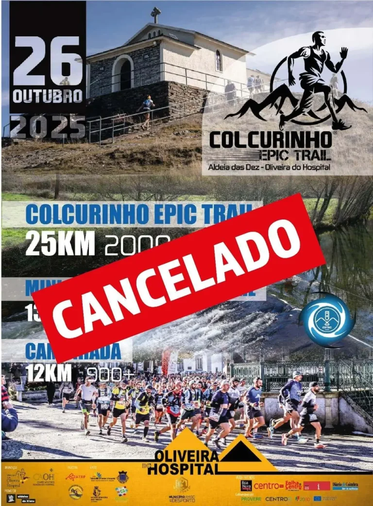 Colcurinho Epic Trail 2025 cancelado em consequência dos incêndios de agosto