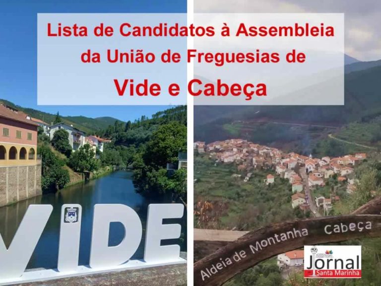 Lista de Candidatos à Assembleia da União de Freguesias de Vide e Cabeça