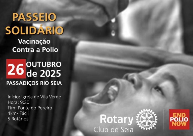 Rotary Club de Seia promove passeio solidário para angariação de fundos combate à Poliomielite