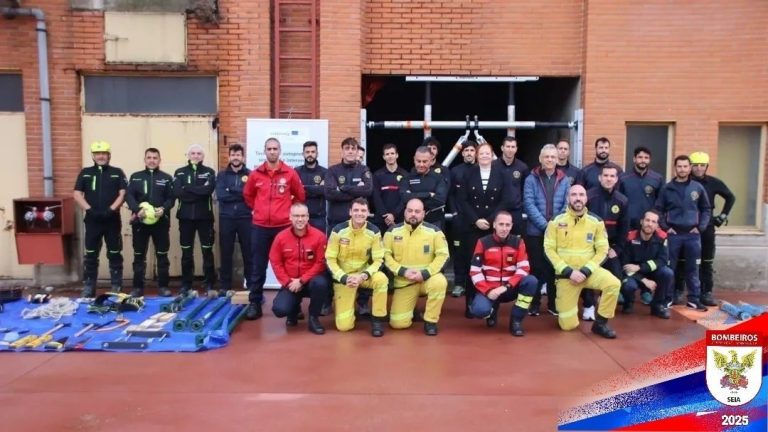 Comandante dos Bombeiros de Seia em formação em Salamanca (Espanha)