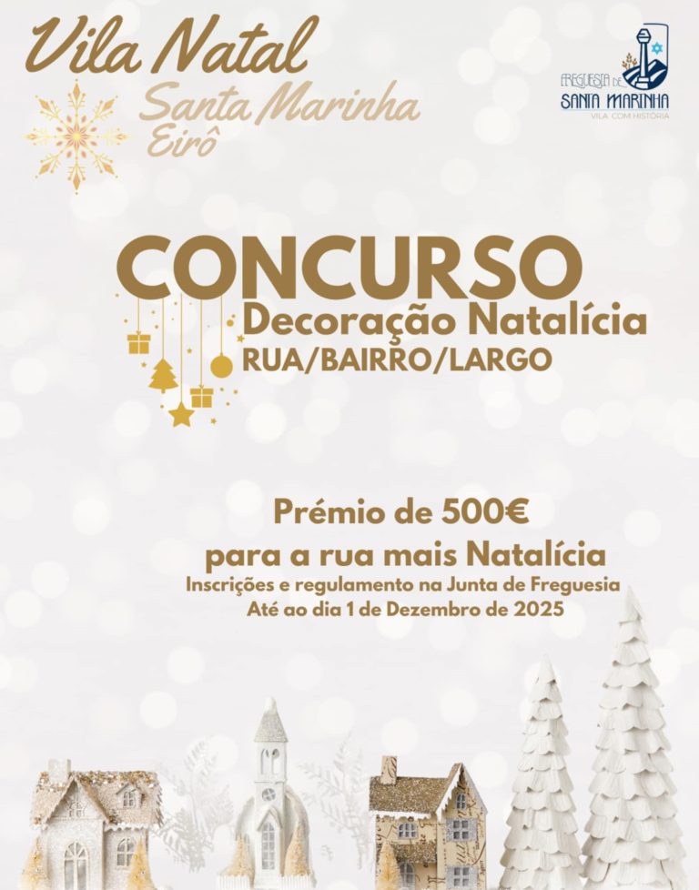 Vila Natal Santa Marinha e Eirô – Concurso de Decoração Natalícia lança desafio a todos os residentes 