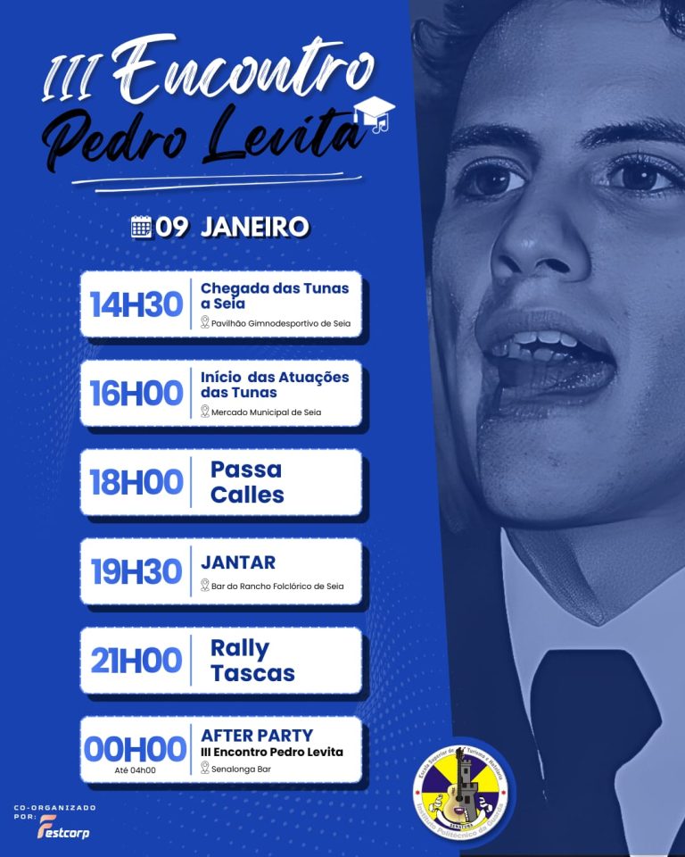 Associação SenaTuna da ESTH Seia promove III Encontro “Pedro Levita” já esta sexta-feira