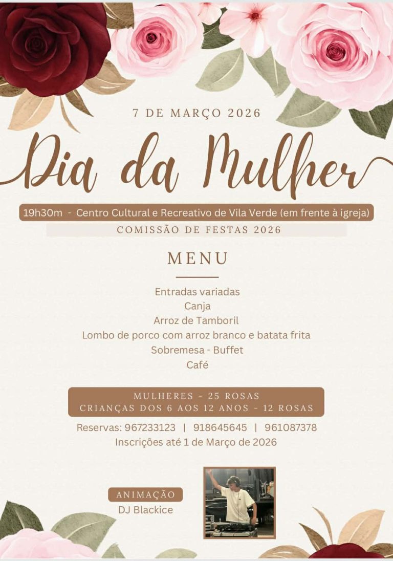 Vila Verde celebra Dia da Mulher com jantar festivo e animação
