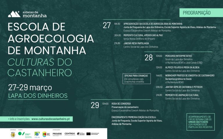 Academia Aldeias de Montanha lança modelo inovador de valorização da paisagem e turismo comunitário – Lapa dos Dinheiros acolhe a primeira Escola de Agroecologia de Montanha