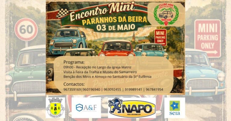 Encontro de Minis de Paranhos da Beira no dia 3 de maio