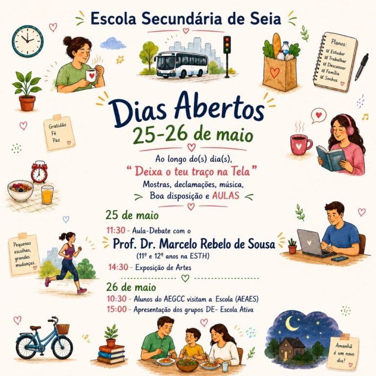 Escola Secundária de Seia promove “Dias Abertos” com a presença de Marcelo Rebelo de Sousa