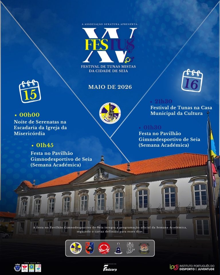 Seia celebra o espírito académico com o XV FESTUS – Festival de Tunas Mistas regressa em maio