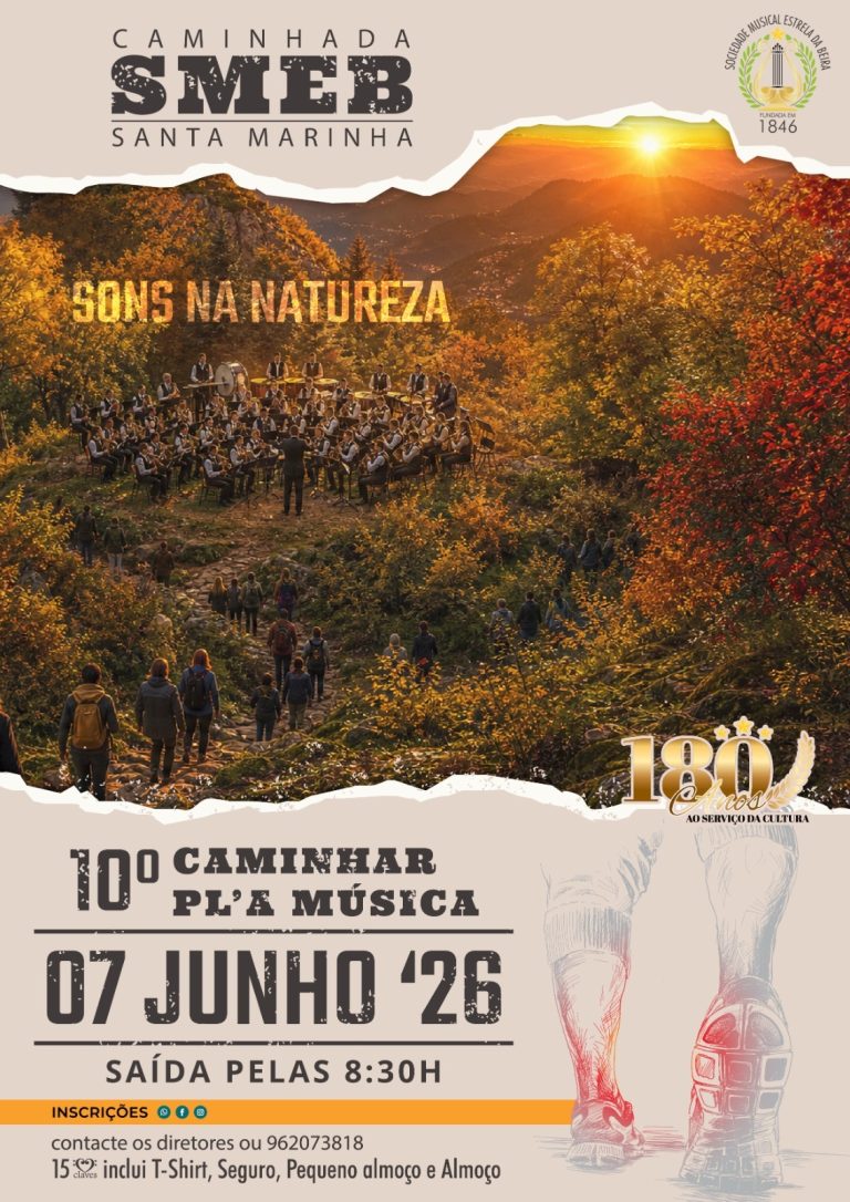 Sociedade Musical Estrela da Beira de Santa Marinha promove 10.ª edição da caminhada “Sons na Natureza”