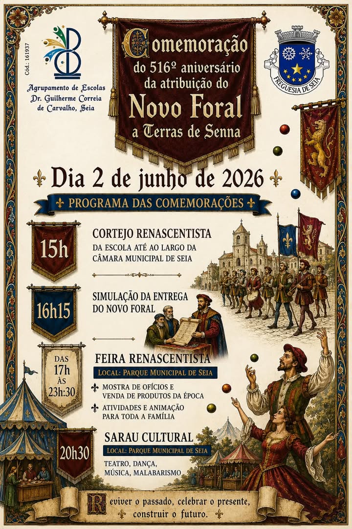 Seia regressa ao Renascimento para celebrar os 516 anos do Novo Foral