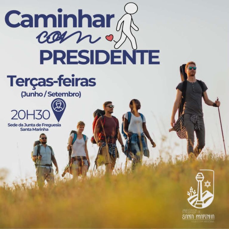 “Caminhar com o Presidente!” – Santa Marinha promove caminhadas semanais noturnas com o Presidente da Junta
