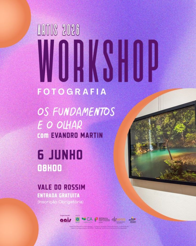 ARTIS 2026: Vale do Rossim acolhe workshop gratuito de fotografia com Evandro Martin