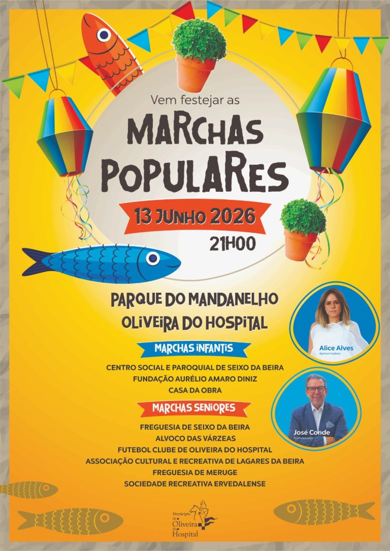 Oliveira do Hospital celebra os Santos Populares com Marchas no Parque do Mandanelho e Mostra Temática