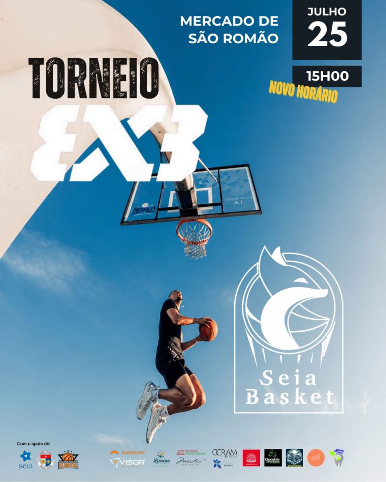 Seia Basket promove hoje torneio 3×3 no Mercado da Vila em São Romão às 15 horas