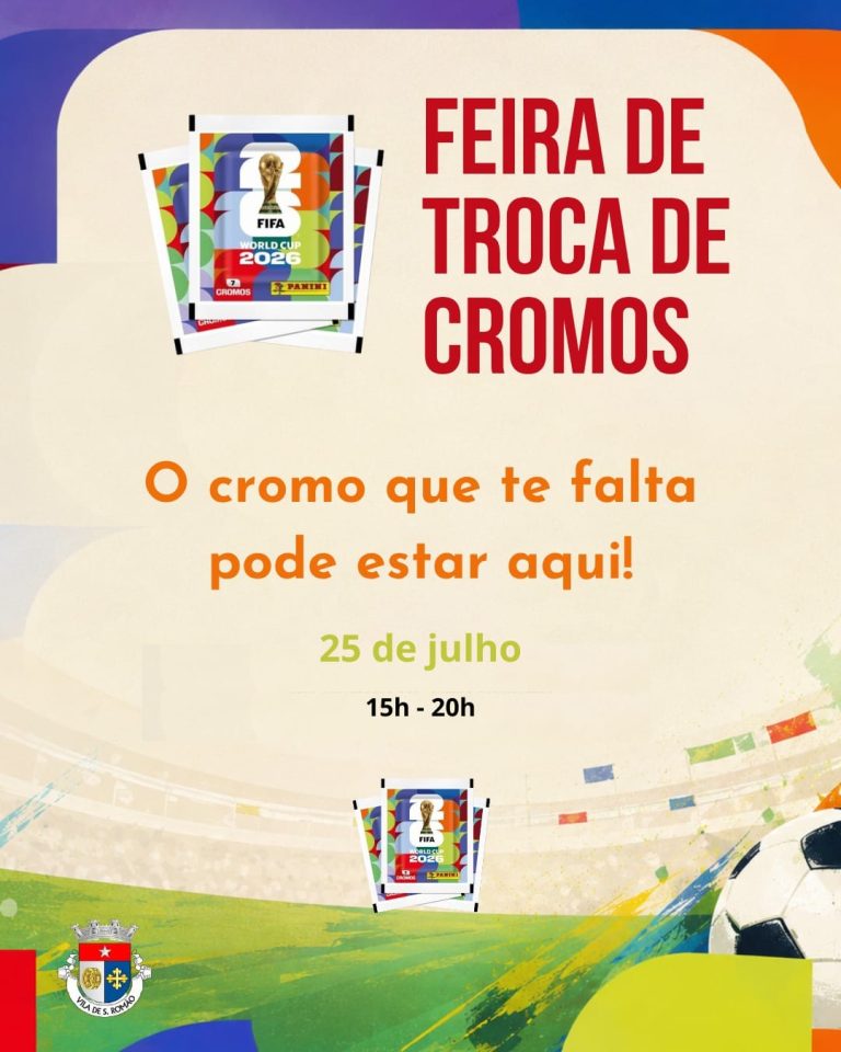 Mercado da Vila de São Romão acolhe mais uma Feira de Troca de Cromos