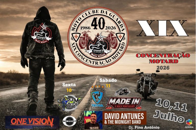 Moto Clube da Guarda celebra 40 anos com a XIX Concentração Motard a 10 e 11 de julho