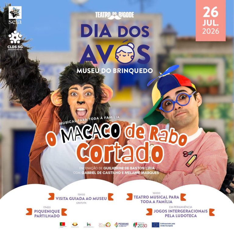 Teatro do Bigode celebra o Dia dos Avós com espetáculo no Museu do Brinquedo em Seia