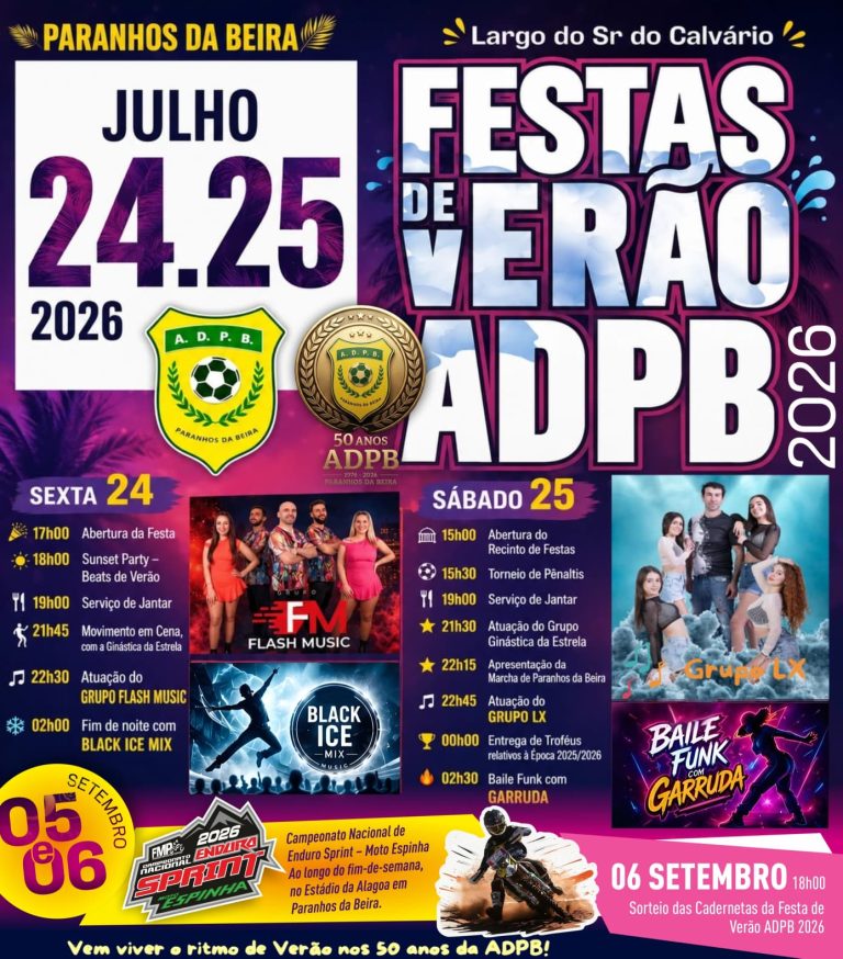 Associação Desportiva de Paranhos da Beira promove as Festas de Verão num ano em que celebra 50 anos