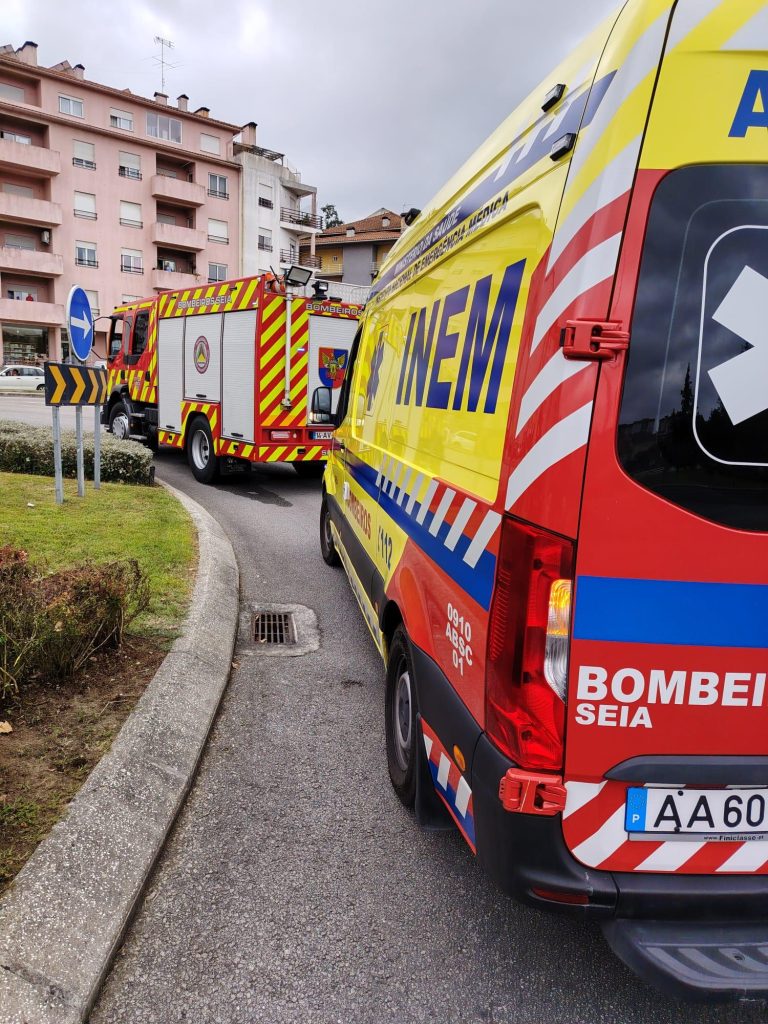 Despiste na rotunda dos Martinhos em Seia provoca um ferido ligeiro