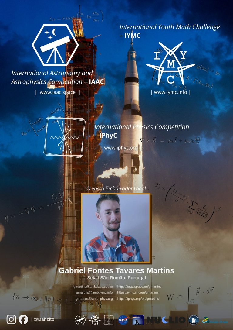 Gabriel Martins, aluno da Escola Secundária de Seia, foi nomeado embaixador de competições internacionais e prepara-se para fundar um Clube de Astronomia