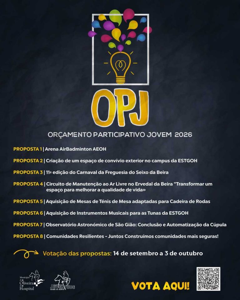 Orçamento Participativo Jovem de Oliveira do Hospital 2026