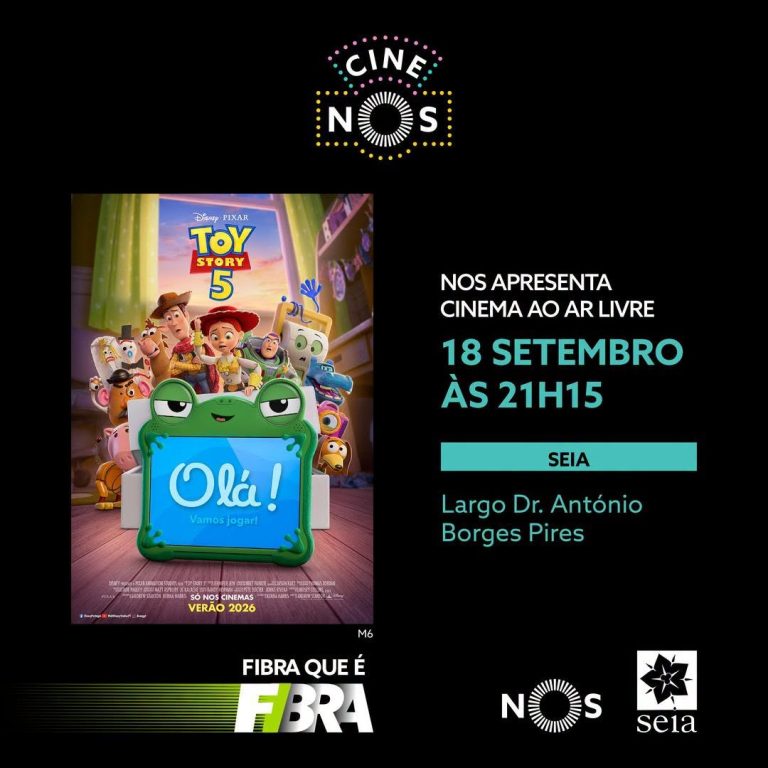 Seia recebe sessão de cinema ao ar livre com a exibição de “Toy Story 5”