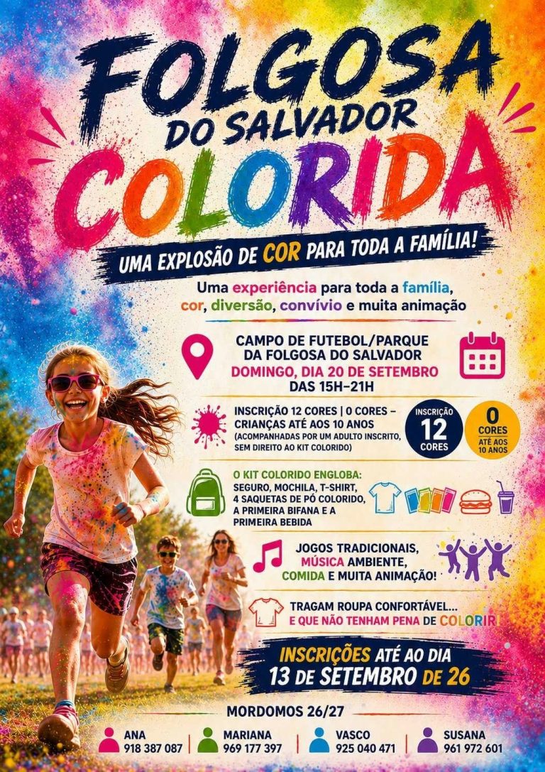 Folgosa do Salvador prepara-se para uma “explosão de cor” com evento dedicado às famílias