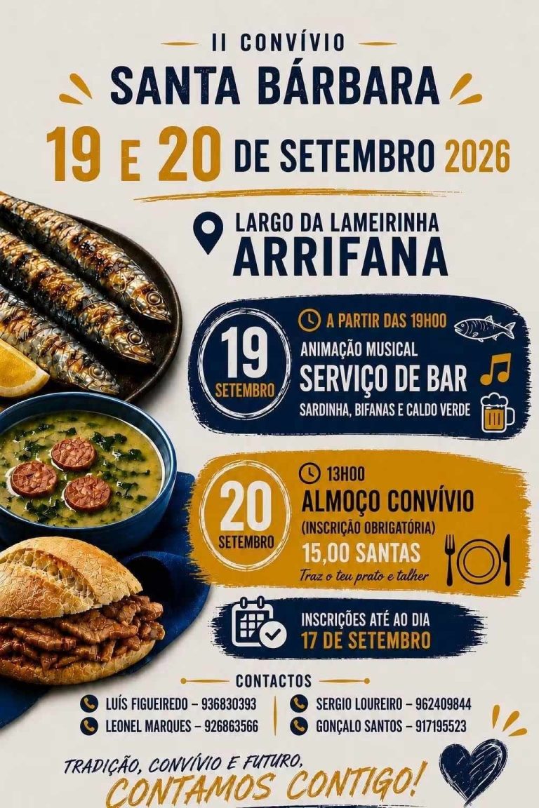 Arrifana recebe o II Convívio Santa Bárbara este fim de semana