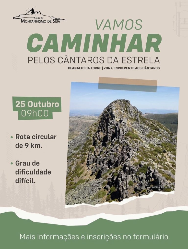 Clube de Montanhismo de Seia promove caminhada pelos Cântaros da Estrela