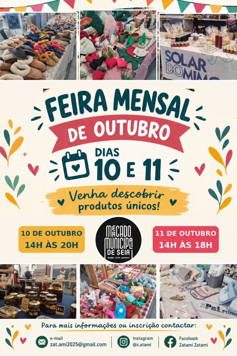 Segunda edição da Feira Mensal de Artesanato no Mercado Municipal de Seia