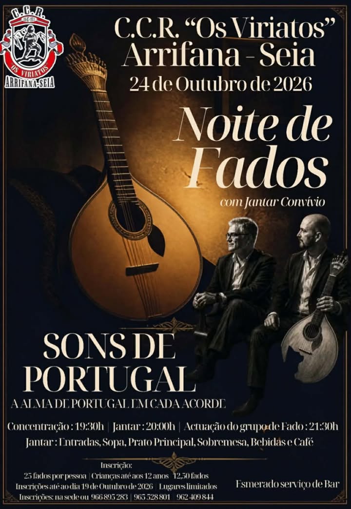 Arrifana (Seia) prepara-se para acolher “Noite de Fados” com jantar convívio