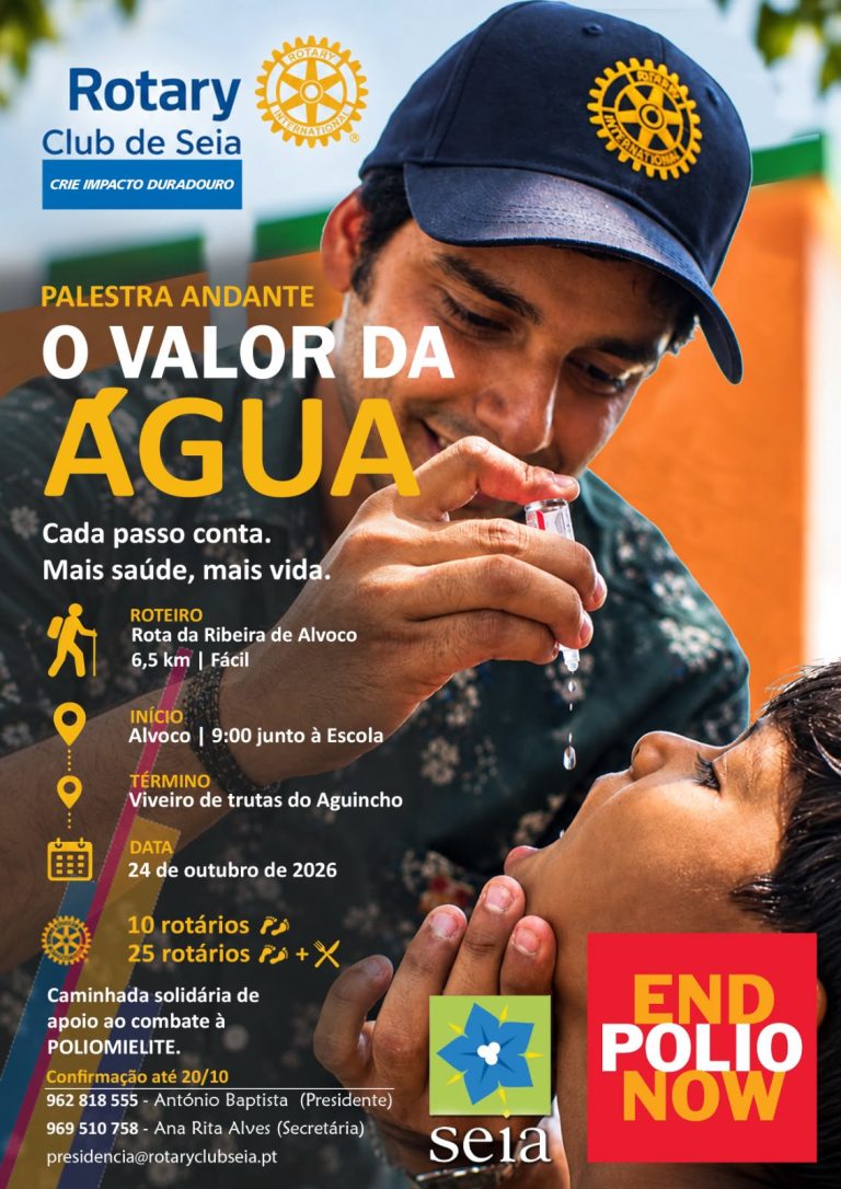 Rotary Club de Seia promove caminhada solidária contra a Poliomielite