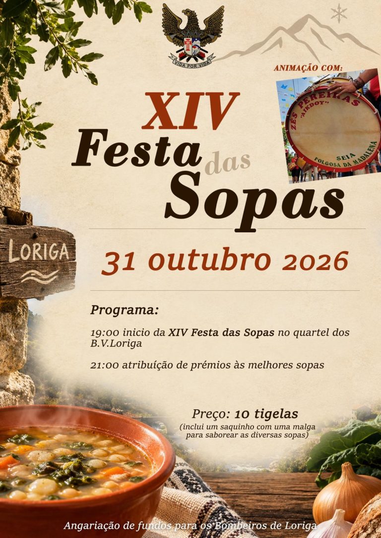 Festa das Sopas de Loriga decorre a 31 de outubro